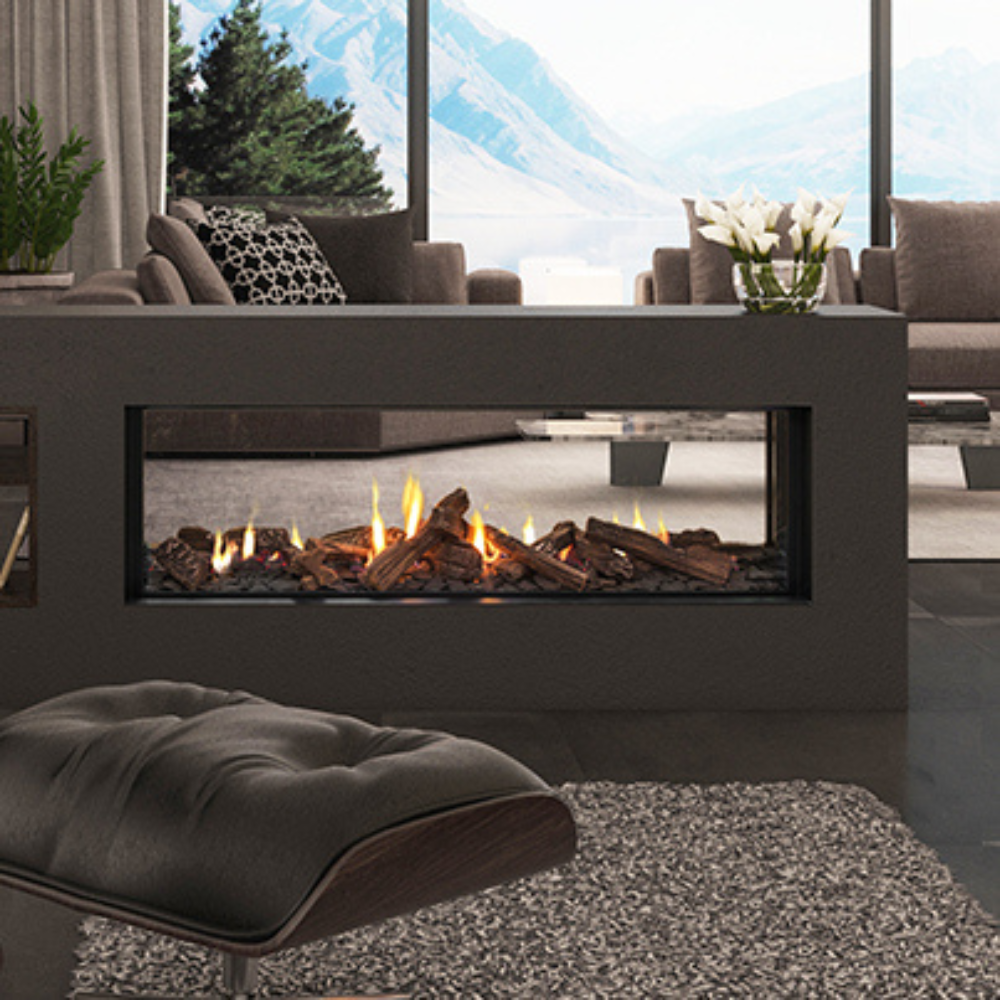 Escea DS1150 Double sided Inbuilt Gas Fireplace
