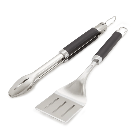 Weber Precision BBQ Grill Tongs & Spatula Set - 2 Piece