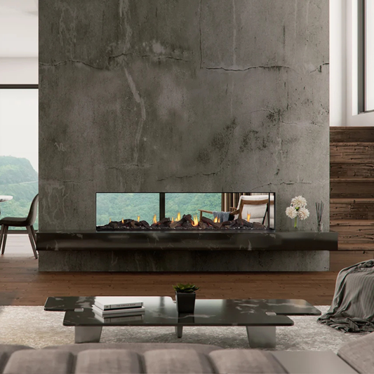 Escea DS1900 Double sided Inbuilt Gas Fireplace