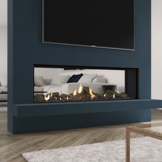 Escea DS1400 Double sided Inbuilt Gas Fireplace