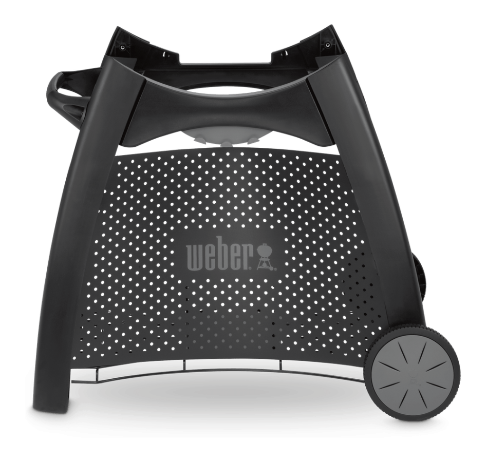 weber Q Barbecue trolley in black thermo plastic
